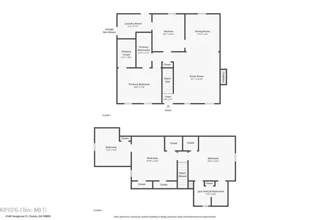 Floorplan - 4140 Sawgrass Ct, Evans, GA 30809 photo 1 of 3