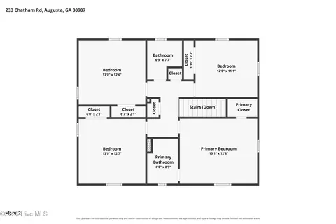 Floorplan - 233 Chatham Rd, Augusta, GA 30907 photo 3 of 3