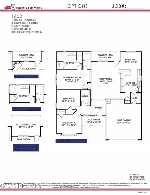 Floorplan - 2105 Sandbrook Loop, Leland, NC 28451 photo 1 of 1