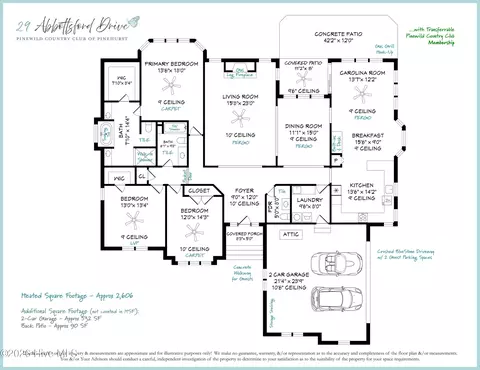 Floorplan - 29 Abbottsford Dr, Pinehurst, NC 28374 photo 2 of 2