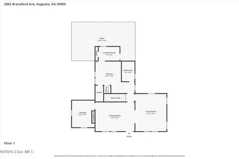 Floorplan - 2002 Bransford Ave, Augusta, GA 30904 photo 1 of 5