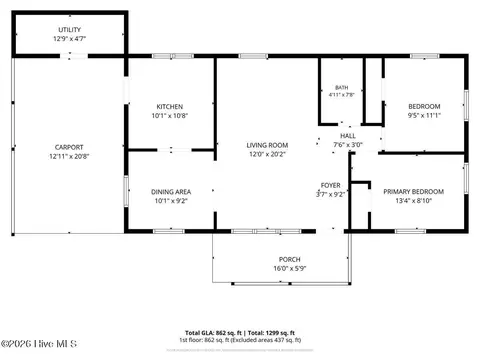 Floorplan - 105 Nancy Dr, Dudley, NC 28333 photo 1 of 1