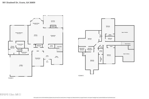 Floorplan - 981 Shadwell Dr, Evans, GA 30809 photo 8 of 8
