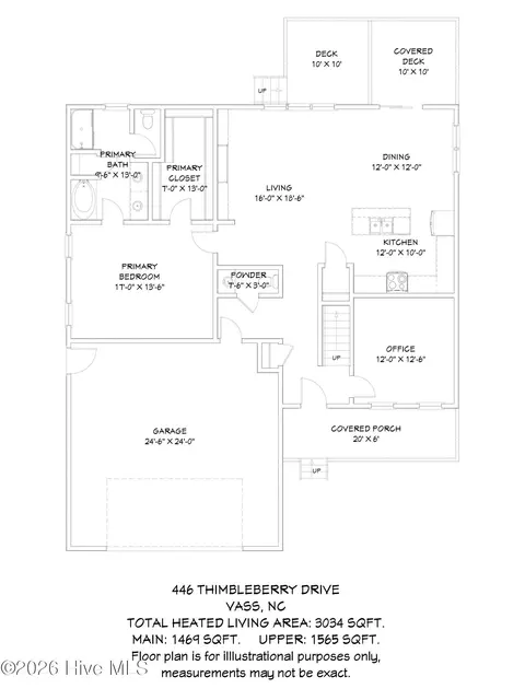 Floorplan - 446 Thimbleberry Dr, Vass, NC 28394 photo 3 of 4