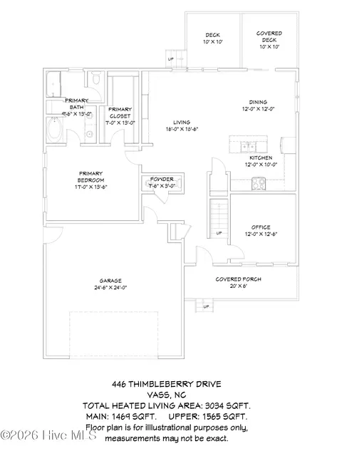 Floorplan - 446 Thimbleberry Dr, Vass, NC 28394 photo 1 of 4