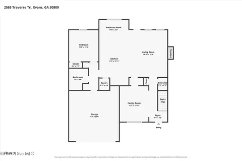 Floorplan - 2565 Traverse Trl, Evans, GA 30809 photo 2 of 3
