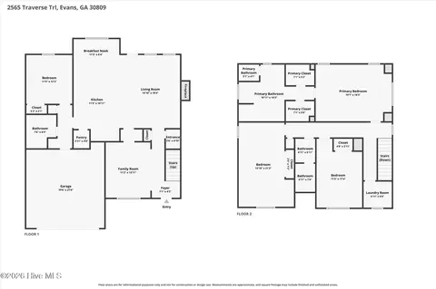 Floorplan - 2565 Traverse Trl, Evans, GA 30809 photo 1 of 3