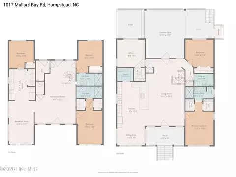 Floorplan - 1017 Mallard Bay Rd, Hampstead, NC 28443 photo 2 of 2