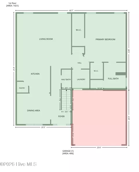 Floorplan - 402 Kinroff Dr, Hubert, NC 28539 photo 3 of 4