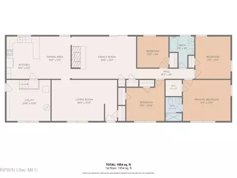 Floorplan - 309 Willowbrook Ct, New Bern, NC 28562 photo 1 of 1