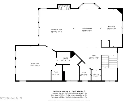Floorplan - 101 Jackson Ave, Emerald Isle, NC 28594 photo 6 of 8