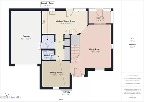 Floorplan - 537 Blue Ridge Xing, Evans, GA 30809 photo 2 of 3
