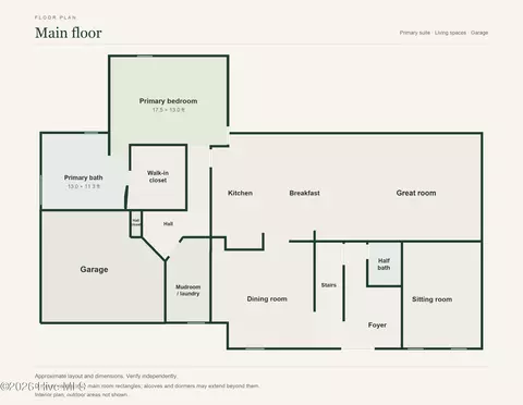 Floorplan - 1012 Peninsula Xing, Evans, GA 30809 photo 1 of 2