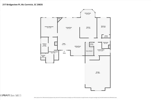 Floorplan - 217 Bridgeview Pl, Mccormick, SC 29835 photo 2 of 3