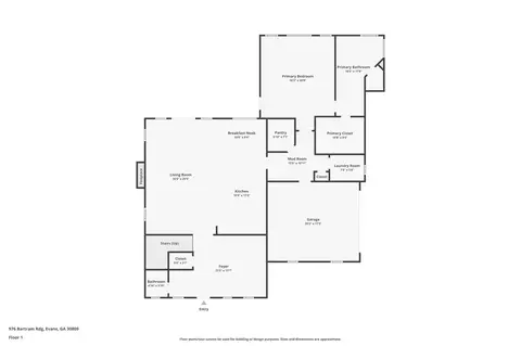 Floorplan - 976 Bartram Rdg, Evans, GA 30809 photo 1 of 3