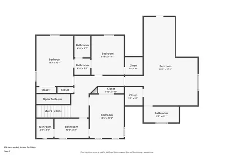 Floorplan - 976 Bartram Rdg, Evans, GA 30809 photo 2 of 3