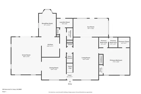 936 Deercrest Cir, Evans, GA 30809