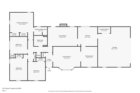 Floorplan - 3311 Ansley Ct, Augusta, GA 30907 photo 1 of 1
