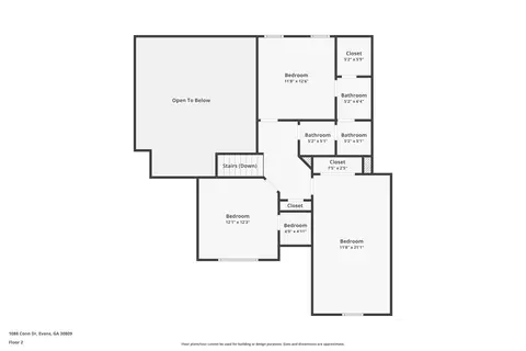 Floorplan - 1088 Conn Dr, Evans, GA 30809 photo 2 of 3