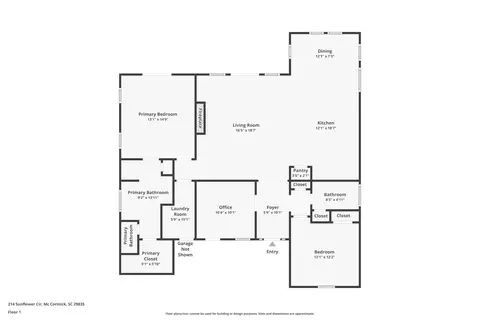 214 Sunflower Cir, Mccormick, SC 29835