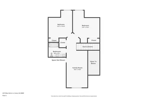 Floorplan - 4213 Blue Heron Ln, Evans, GA 30809 photo 3 of 3