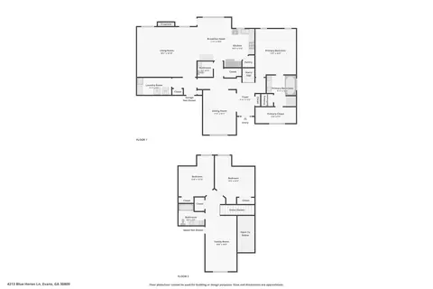 Floorplan - 4213 Blue Heron Ln, Evans, GA 30809 photo 2 of 3