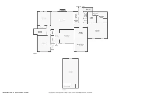 1883 Green Forest Dr, North Augusta, SC 29841