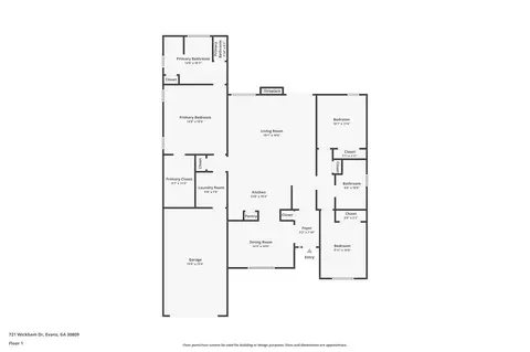 721 Wickham Dr, Evans, GA 30809