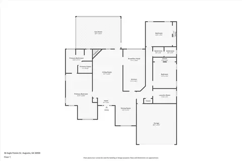 Floorplan - 36 Eagle Pointe Dr, Augusta, GA 30909 photo 1 of 1
