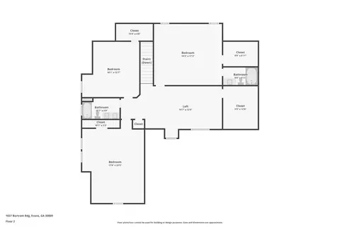 Floorplan - 1037 Bartram Rdg, Evans, GA 30809 photo 3 of 3