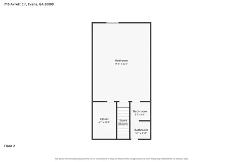 Floorplan - 715 Avrett Cir, Evans, GA 30809 photo 3 of 3