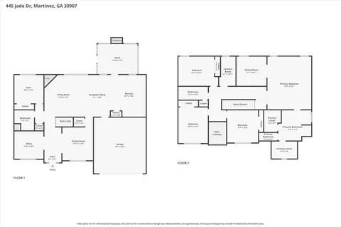 Floorplan - 445 Jade Dr, Martinez, GA 30907 photo 1 of 1