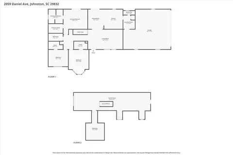 Floorplan - 2059 Daniel Ave, Johnston, SC 29832 photo 1 of 3