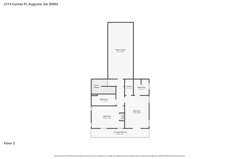 Floorplan - 2114 Carnes Pl, Augusta, GA 30904 photo 3 of 4