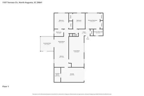 1107 Terrace Cir, North Augusta, SC 29841