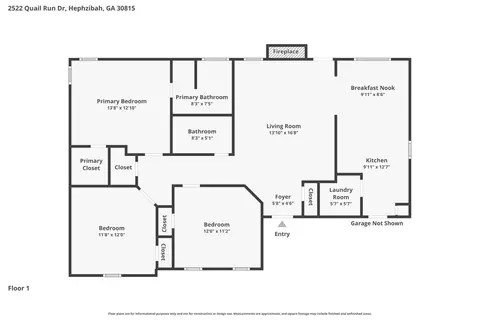 2522 Quail Run Dr, Hephzibah, GA 30815