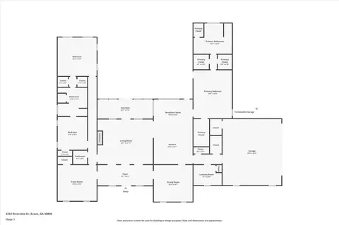 Floorplan - 4234 Riverside Dr, Evans, GA 30809 photo 1 of 1