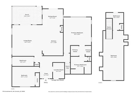 Floorplan - 170 Grandview Dr, Mccormick, SC 29835 photo 1 of 1