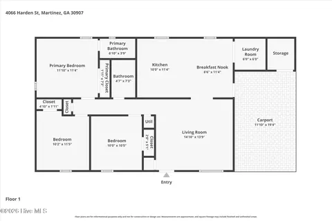 4066 Harden St, Martinez, GA 30907