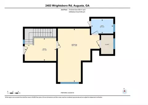 Floorplan - 2403 Wrightsboro Rd, Augusta, GA 30904 photo 2 of 3