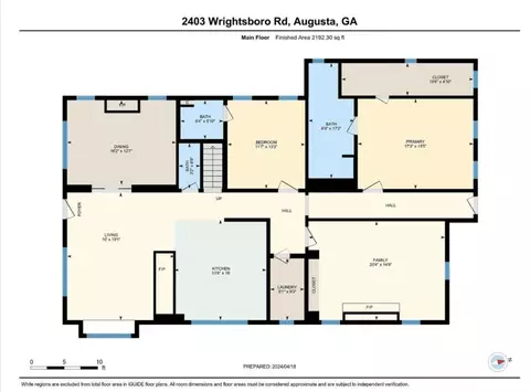 Floorplan - 2403 Wrightsboro Rd, Augusta, GA 30904 photo 1 of 3
