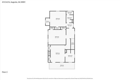 Floorplan - 416 3rd St, Augusta, GA 30901 photo 3 of 3