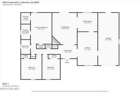 3926 Creekwood Ln, Martinez, GA 30907