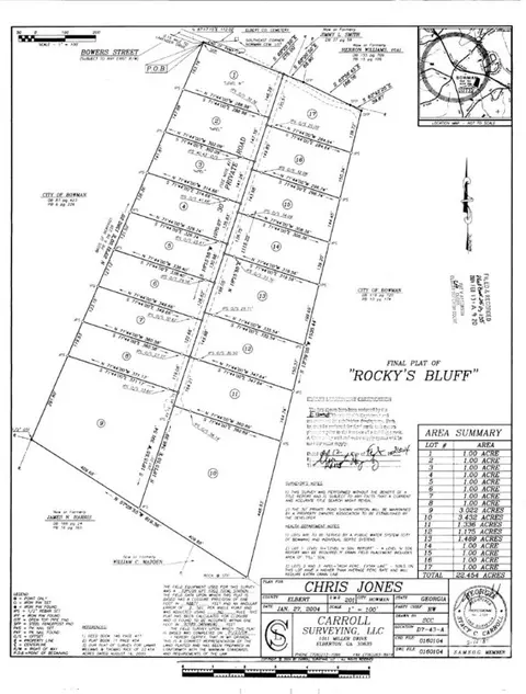 0 Bowers St #LOT 1-8, Bowman, GA 30624