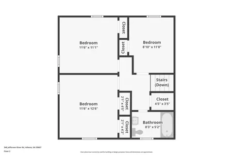 Floorplan - 348 Jefferson River Rd, Athens, GA 30607 photo 1 of 4