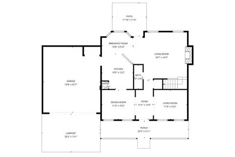 Floorplan - 235 First St, Statham, GA 30666 photo 1 of 2