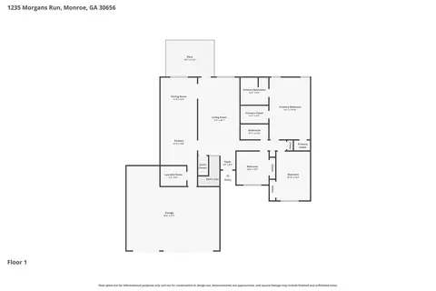 Floorplan - 1235 Morgans Run, Monroe, GA 30656 photo 1 of 4