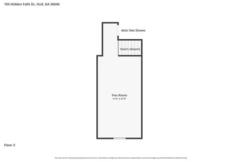 Floorplan - 155 Hidden Falls Dr, Hull, GA 30646 photo 2 of 3
