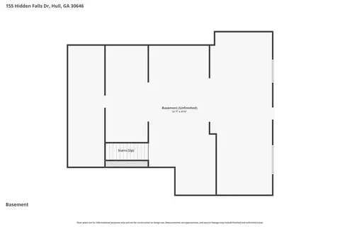 Floorplan - 155 Hidden Falls Dr, Hull, GA 30646 photo 3 of 3