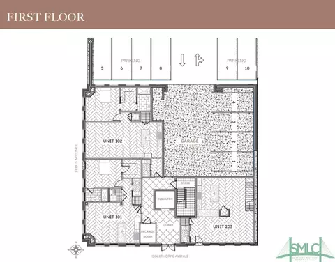 Floorplan - 302 E Oglethorpe Ave #102, Savannah, GA 31401 photo 1 of 1